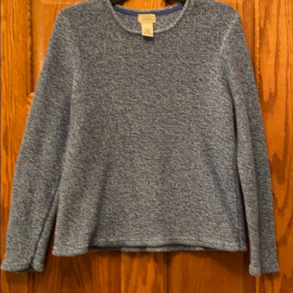 Blue heavyweight sweater.